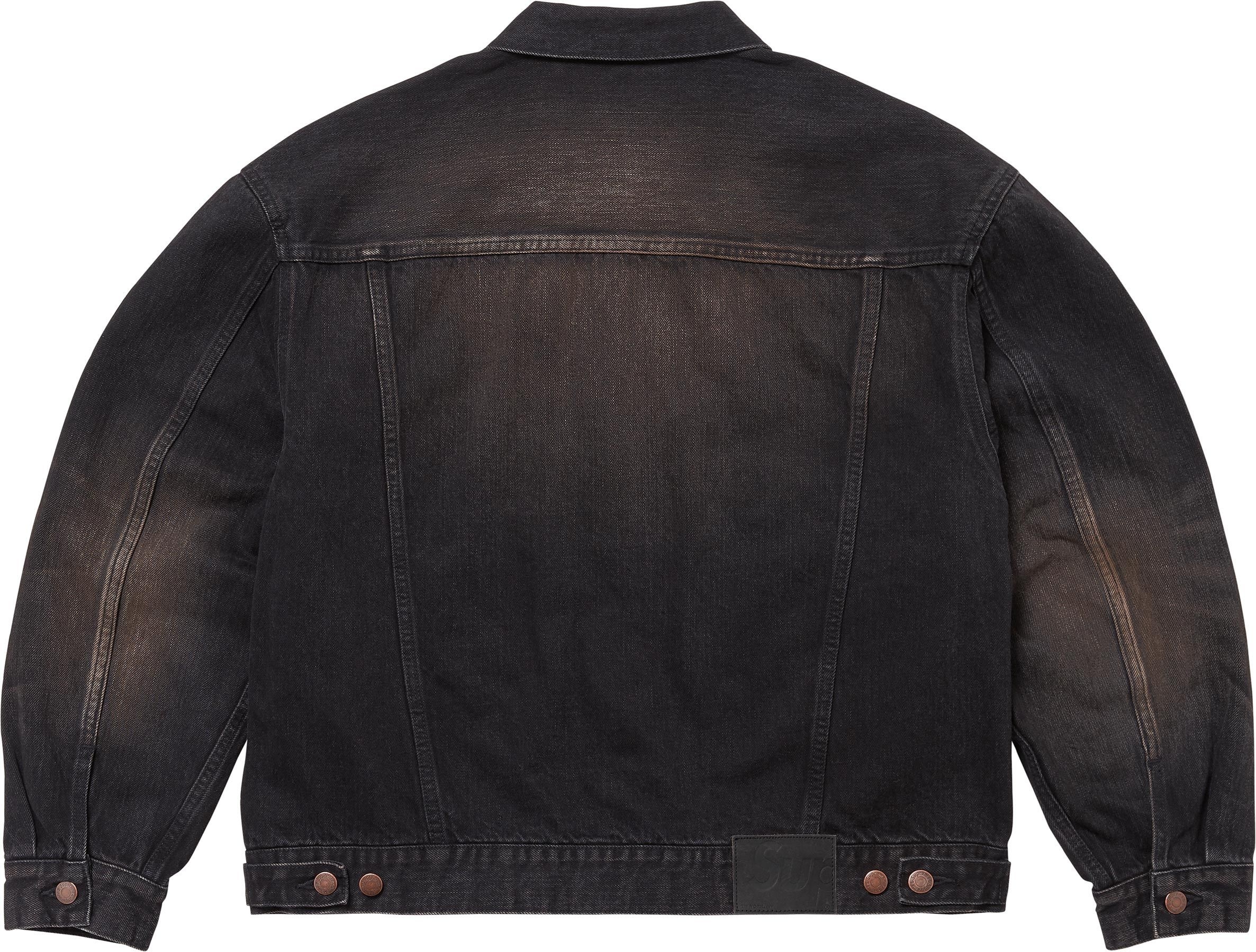 Distressed Selvedge Trucker Jacket view 7